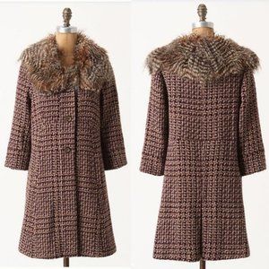 Anthropologie Umbered Houndstooth Coat by Tiny